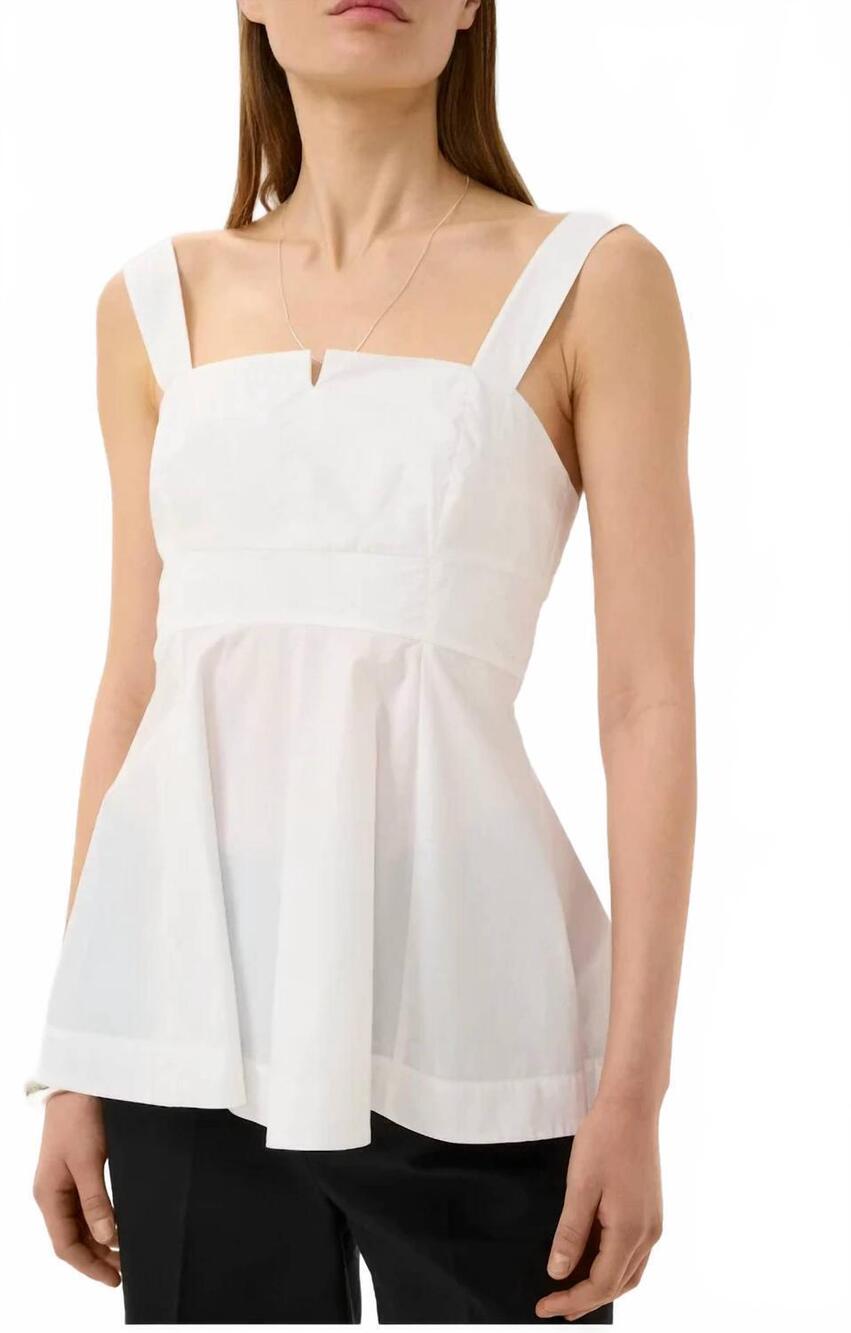 NEW INWEAR raven sleeveless top in white